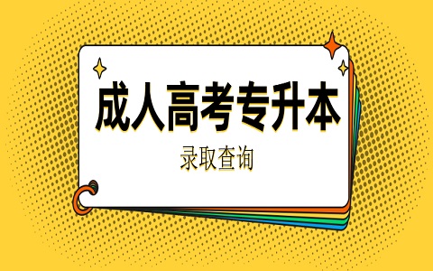 菏泽成人高考 成人高考专升本 专升本录取查询