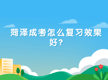 菏泽成考怎么复习效果好?